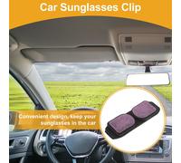 Clip De Lunettes De Soleil Pour Voiture Magnétique Universel, Support De Lunettes De Soleil Pour Pare-Soleil En Cuir Pu, Strass Noir, Rose 13,5X4Cm/5,31 "X1,57" 1 Pièce
