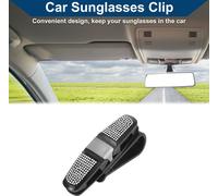 Clip De Lunettes De Soleil Pour Voiture Universel Support De Lunettes De Soleil Pour Pare-Soleil Abs Blanc 10X2.5Cm 1 Pièce