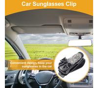 Clip De Lunettes De Soleil Pour Voiture Universel Support De Lunettes De Soleil Pour Pare-Soleil Abs, Blanc Diamant 6,5X3Cm 1 Pc