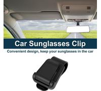 Clip De Lunettes De Soleil Pour Voiture Universel Support De Lunettes De Soleil Pour Pare-Soleil Abs, Tpe Noir 7,5X4,5Cm 1 Pièce