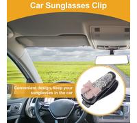 Clip De Lunettes De Soleil Pour Voiture Universel Support De Lunettes De Soleil Pour Pare-Soleil De Voiture Abs, Blanc Diamant 6,5X3Cm 1 Pièce