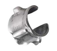 Clip de manchette d'oreille cartilage argenté unisexe os de mouton bijoux pour peau sensible Boucle d'oreille en argent neutre de sexe, taille unique, comme décrit