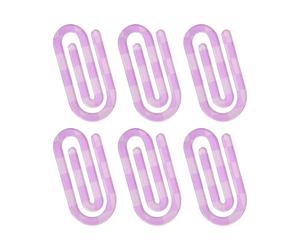 Clip de marque-pages en acrylique polyvalent, marqueur de, Purple | trombone en acrylique, marque-pages décoratifs, marqueur de Page de livre, Clip pour organiser des Documents,