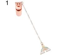 Clip De Marqueur Créatif, Papeterie De Personnages De Dessin Animé, Pendentif Mignon, Signets En Métal, Marque De Pagination