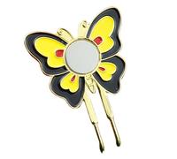 Clip de marqueur de balle de golf, avec design magnétique en métal mignon, 4,1 x 3 cm, support de marqueur de casquette de golf, marqueurs de position de balle, compact non dommageable, pour homme et