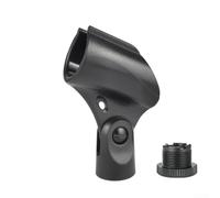 Clip de micro fileté en laiton 30 mm avec écrou adaptateur inclus | Construction en plastique robuste, 30 mm de diamètre, s'adapte aux micros portables, maintien sûr, prêt pour scène