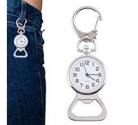 Clip de montre avec - Montre portable avec léger et précis | Mouvement à quartz Montre avec clip en verre avec ouvre-bouteille pour randonneurs Médicis