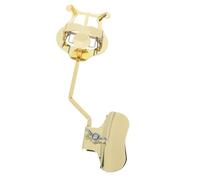 Clip de musique en feuille de trombone - Support robuste en lyre, accessoire portable, accessoire en laiton sécurisé, outil léger compact | Instrument pour les jeunes adolescents femmes