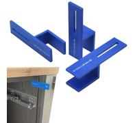 Clip de panneau de verrouillage d'armoire de garde-robe : ensemble de pochoirs de menuiserie 3 pièces de 18 mm, pince de fixation de fermeture durable, guide de conception | Outil de ma