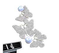 Clip de parfum pour désodorisant de voiture - Clips de ventilation pour désodorisant - Pince de ventilation papillon pour désodorisant automatique, désodorisants brillants pour voiture