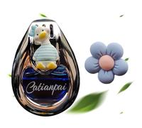Clip de parfum pour grille d'aération - Décoration de voiture - Parfum longue durée - Accessoires d'intérieur de voiture pour purification et élimination des odeurs
