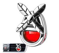 Clip de parfum rotatif pour grille d'aération de voiture - Belle texture métallique - Clip d'aromathérapie décoratif pour petite voiture, berline, VUS, camping-car