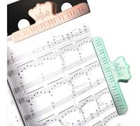 Clip de partition de musique pour guitare et violon - Support de page en ABS pour livres de chansons, partitions, projets de discours, recettes - Port compact de 4 x 2 x 1 cm (vert)
