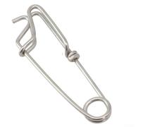 Clip de pêche à la palangre robuste avec émerillon pour un verrouillage efficace des appâts vivants, idéal pour le thon et le requin (B 35 x 125 mm)