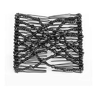 Clip de Peigne à Cheveux avec Design à Double Peigne, Peigne à Cheveux Magique Le Toboggan Magique des Cheveux Fonctionne Considérablement dans N'importe Quel Type de Cheveux (BLACK)