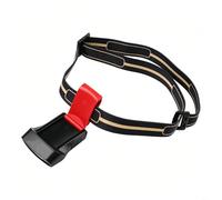 Clip de phare de camping pour bord de chapeau rechargeable USB-C lumière avec 5 modes, y compris rouge et clignotant rouge, contrôle d'onde manuelle (rouge)