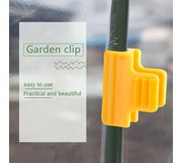 Clip De Plantation 12 Pièces, Boucle De Film Adapté Aux Tiges, Accessoires De Serre, Fournitures De Jardinage, Jaune 16mm 11mm, Pince Durable En Abs