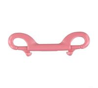 Clip de plongée à double extrémité pour équipement de plongée pour ceinture de poids BCD, boucle en acier inoxydable 316, accessoire de fixation sécurisé, blanc, 90 mm (rose)