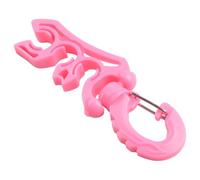 Clip de plongée pour support de tuyau BCD - Acier inoxydable 304 et boucle de retenue double régulateur en polypropylène avec ressort rotatif à 360°, bleu