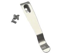 Clip de poche en acier inoxydable renforcé, clip de poche en métal, support d'engrenage d'escalade, avec accessoire de ceinture sûr, design compact et léger, 6,1 x 1,2 x 0,9 cm, pour marcher, A