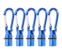 Clip de Poignet LED avec Mousqueton, Pendentif de Collier Anti-Perte pour Chien, lumière Clignotante Rouge, Bleue et Blanche pour Chats et Chiens, Porte-clés léger en Aluminium