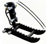 Clip de pouce hydraulique pour pelle rétrocaveuse, design à 3 trous avec 2 tuyaux hydrauliques, convient aux excavatrices jusqu'à 3 tonnes, pouce en métal pour contrôle pilote