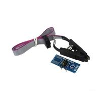 Clip de programmateur de test compact CH341A SOP8 vers DIP8 pour puce SOIC8 SOP8 Adaptateur IC prenant en charge les indicateurs d'état de broche SPI pour la programmation et l'effacement