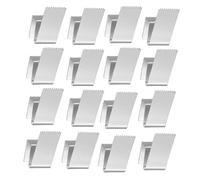 Clip de Protection de sécurité de fenêtre de Temps Violent 16 PCS Hourricane réutilisable avec Sections dentelées Haute résistance 1/2 Pouce Perbeaux de Panneau de tempête Argent
