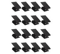 Clip de Protection de sécurité de fenêtre de Temps Violent 16 PCS Hourricane réutilisable avec Sections dentelées Haute résistance 1/2 Pouce Perbeaux de Panneau de tempête Noir