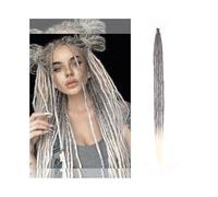 Clip de queue dans les cheveux 36 pouces cheveux Dreadlocks faits à la main 5 brins 1.0 cm résistant à la chaleur synthétique pré boucle Crochet tresses cheveux Extensions de Dreadlock for les femmes