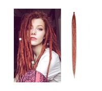 Clip de queue dans les cheveux 36 pouces cheveux Dreadlocks faits à la main 5 brins 1.0 cm résistant à la chaleur synthétique pré boucle Crochet tresses cheveux Extensions de Dreadlock for les femmes