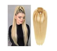 Clip de queue dans les cheveux Extension de queue de cheval longue et droite 10 "-20" vrais cheveux humains # 613 blond cordon de serrage queue de cheval pince en cheveux raides queue de cheval postic