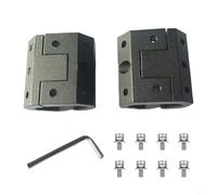 Clip de rail en métal noir compatible avec les rails Packout System et les supports d'angle, fixation durable et indéformable du panneau latéral de carrosserie