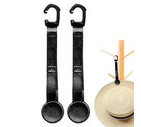 Clip de rangement magnétique pour chapeau - Organiseur de siège de voiture, 2 pièces, design compact, accessoires de gestion de couvre-chef, construction solide avec maintien magnétique fiable, plat