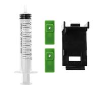 Clip De Recharge D'encre + 2 Tampons En Caoutchouc + Kit D'outils De Seringue Pour Hp 60/61 802