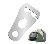 Clip de réglage de corde - Tendeur de corde robuste, boucle de fixation de tente en acier, support de cordon de traction compact, tendeur de ligne sécurisé | Mousqueton de corde pour voyage, trekking