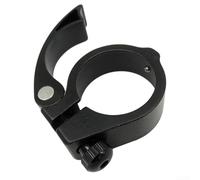 Clip de reliure de 40 mm pour tige de selle pliable de vélo électrique, vélo de route, conçu en alliage d'aluminium 6061 pour fournir une résistance et une protection légères (argenté)