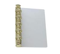 Clip de reliure en métal rechargeable doré M5 1,5 cm | Clip de reliure latéral pour carnet avec bloc-notes rechargeable pour fournitures et organisation de documents