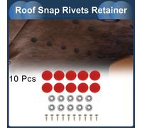 Clip De Réparation De Boucle De Fixation De Toit De Voiture, Fixation De Plafond Intérieur De Toit Fixe Rivets De Fixation De Toit En Métal Lint Rouge, 10 Pièces