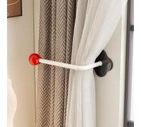 Clip de rideau mural compact, sans perçage nécessaire pour gérer les rideaux dans les petites pièces ou les espaces intérieurs restreints (1 pièce, rouge)