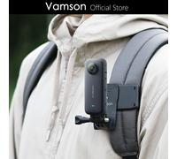 Clip de sac à dos Vamson pour Insta360 x3 pour GoPro Hero 11 10 9 caméra 360 ° Accessoires de montage de ceinture d'épaule rotative pour Action Dji