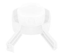 Clip de sac de stockage de nourriture Clip de scellage de collation réutilisable portable avec dessus à clapet pour cuisine voyage Camping matériau PP bleu blanc vert 12,5 x 6 x (Blanche)