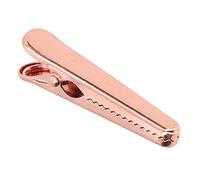 Clip de Sceau 7,9 cm, Pince de Cuisine Rose Doré, Poignée Confortable, Design Robuste, Dents Internes Serrées - Maintien Ferme, Durable, Usage Bureaux et Cuisine (Pince crocodile ou rose)