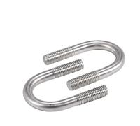 Clip de selle à boulon en U en acier inoxydable 304 M6, collier de serrage en forme de U for Support de pipeline domestique(M6x51 5pcs)