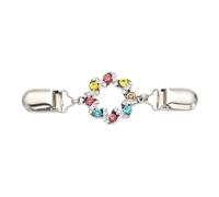 clip de serrage, Lot de 3 pinces à châle et cardigan en strass for femme, multicolores(1)