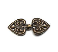 clip de serrage, Lot de 3 pinces for châle et cardigan en alliage de zinc avec strass multicolores(1-antique Bronze)