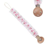 Clip de sucette de dentition, clip de support de sucette pour bébé,Jouet apaisant de Teether - Broïde corde de sucette pour garçons et filles, soulagement des dents, sangle pour les de 0 à 3 ans