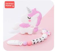 Clip De Sucette Personnalisé En Silicone, 1 Pièce, Pendentif Licorne, Porte-Mamelon, Perles En Silicone, Anneau De Dentition Pour Bébé, Produits, Jouets Cadeaux Pour Infirmières
