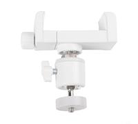 Clip de support de caméra sans perforation pour étagère de bureau (blanc)