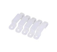 Clip de support de montage de bande lumineuse, 100 pièces 8/10/12mm Clip de support en Silicone pour la fixation 3528 5050 1210 RGB LED bande lumineuse(8mm)